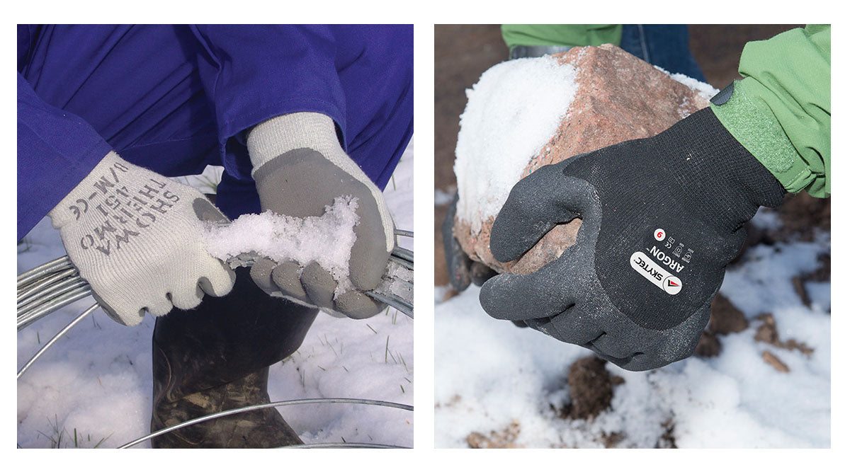 Cold weather work gloves