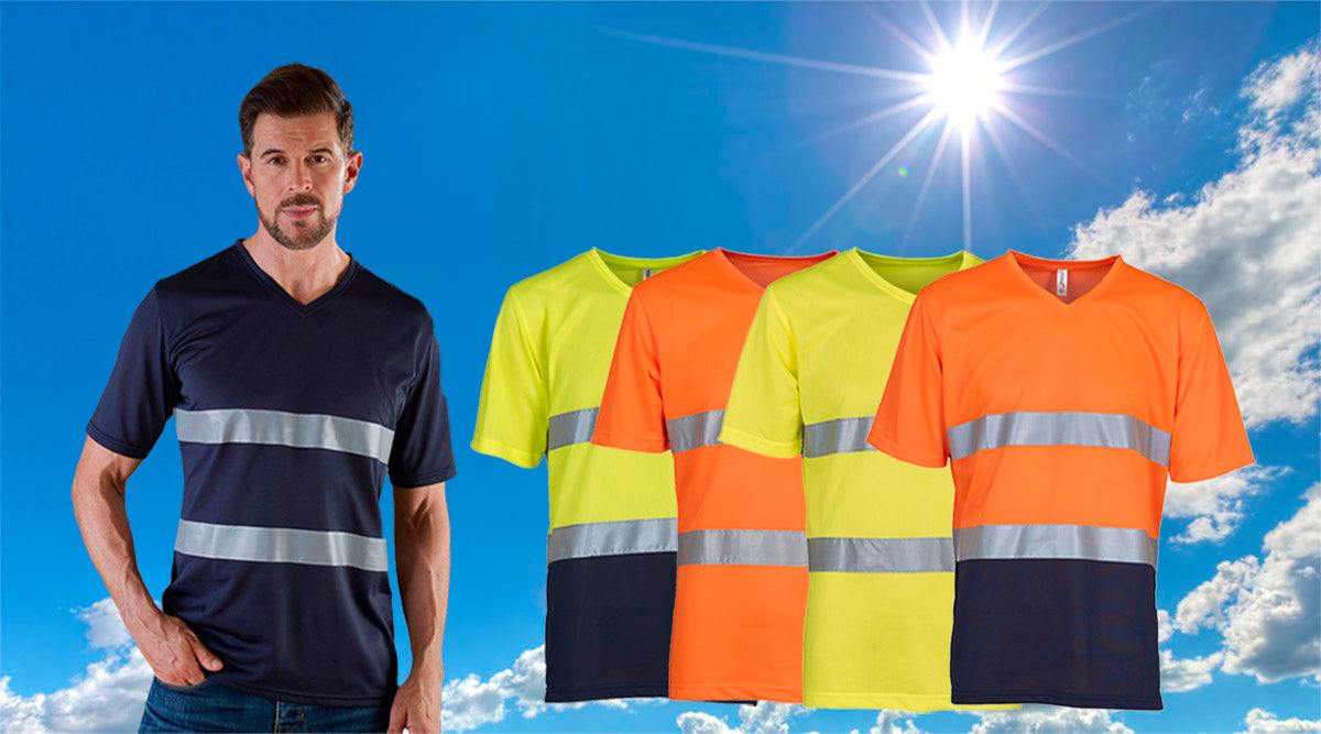 hi vis t-shirt colour options
