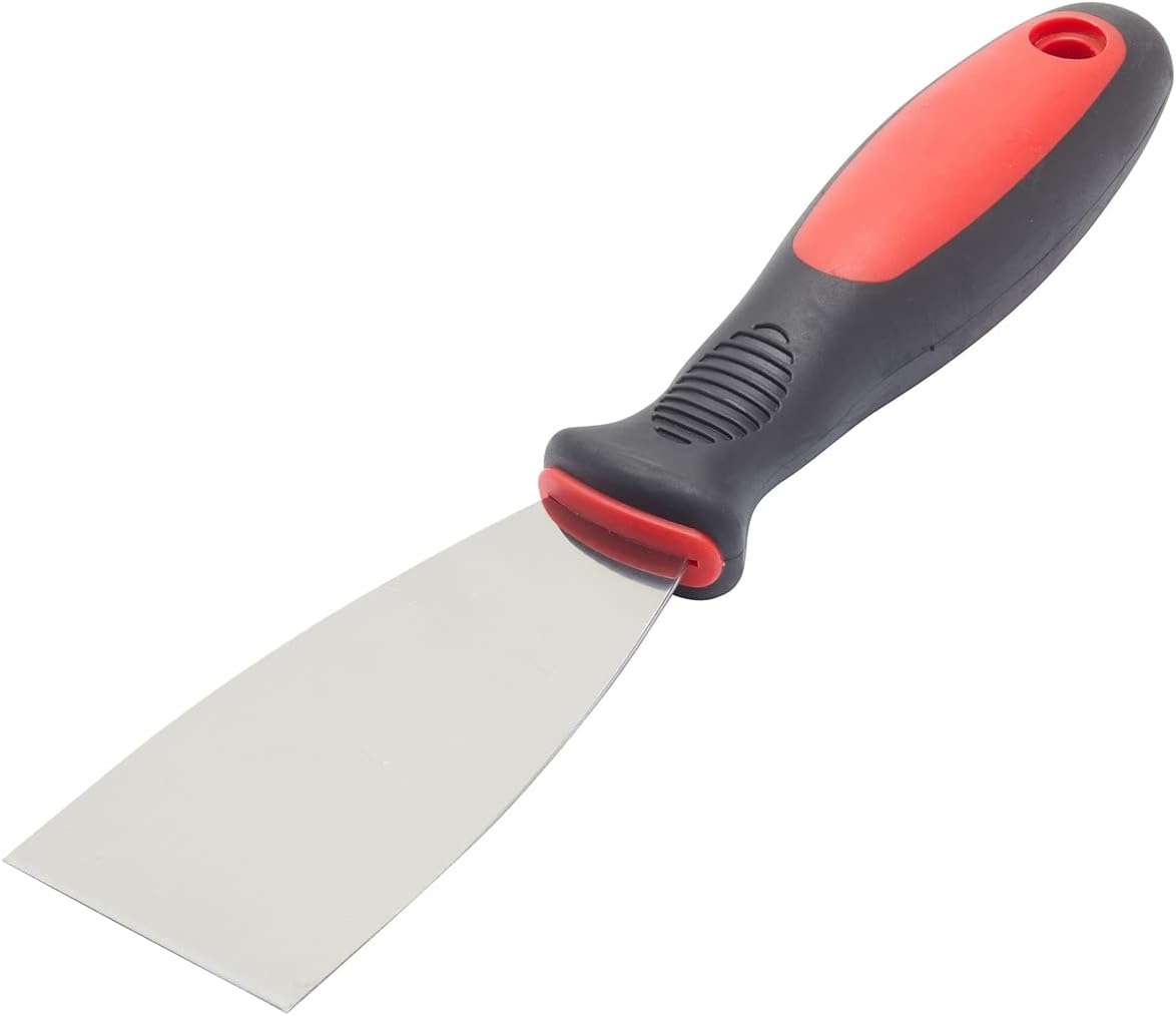 Fit For The Job 2 inch Soft Grip Handle DIY Flexible Filling Knife, Putty Knife for Applying &amp; Smoothing
