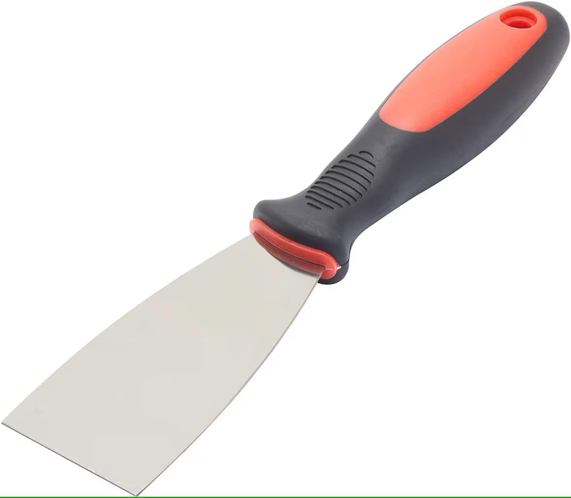 Fit For The Job 4 inch Soft Grip Handle Paint Scraper, Wall Scraper, Stripping Knife for DIY Decorating Paint Removal