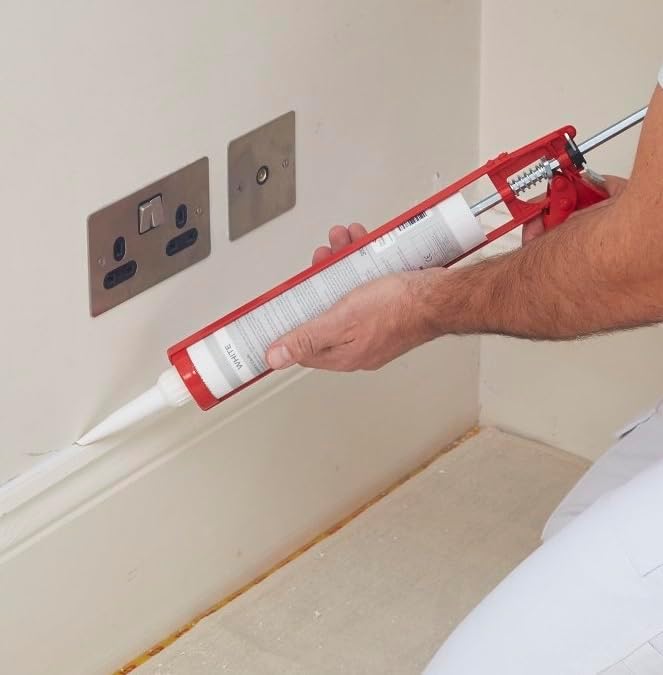 ProDec Contractor 400ml Skeleton Caulking Gun for Applying 400ml and 310ml Cartridge Caulks, Sealants