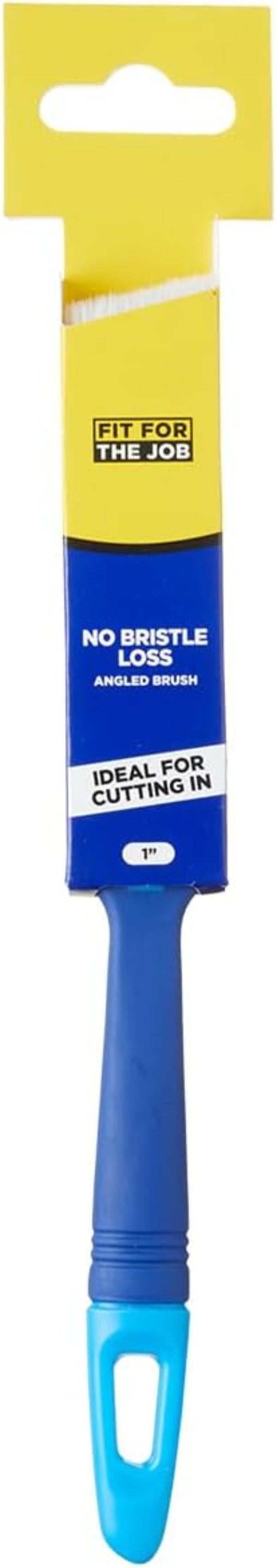 Fit For The Job 1 inch No Bristle Loss DIY Cutting In Paint Brush For A Smooth Finish Painting
