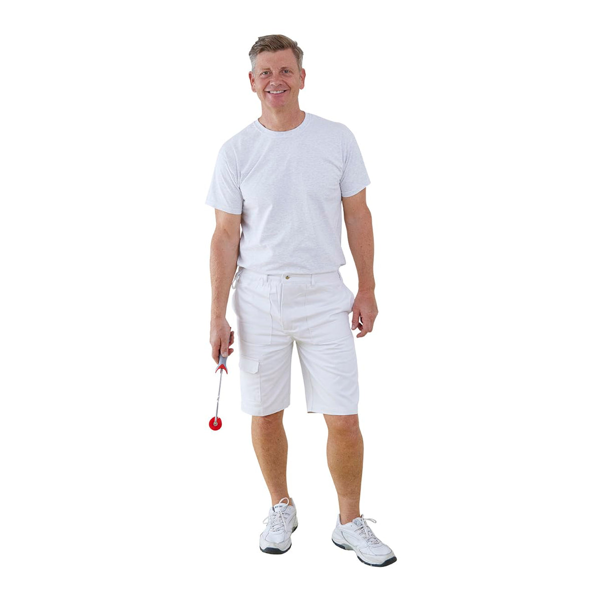 ProDec Painter&#39;s Shorts for Men &amp; Women, 100% Cotton Drill White Work Utility &amp; Safety