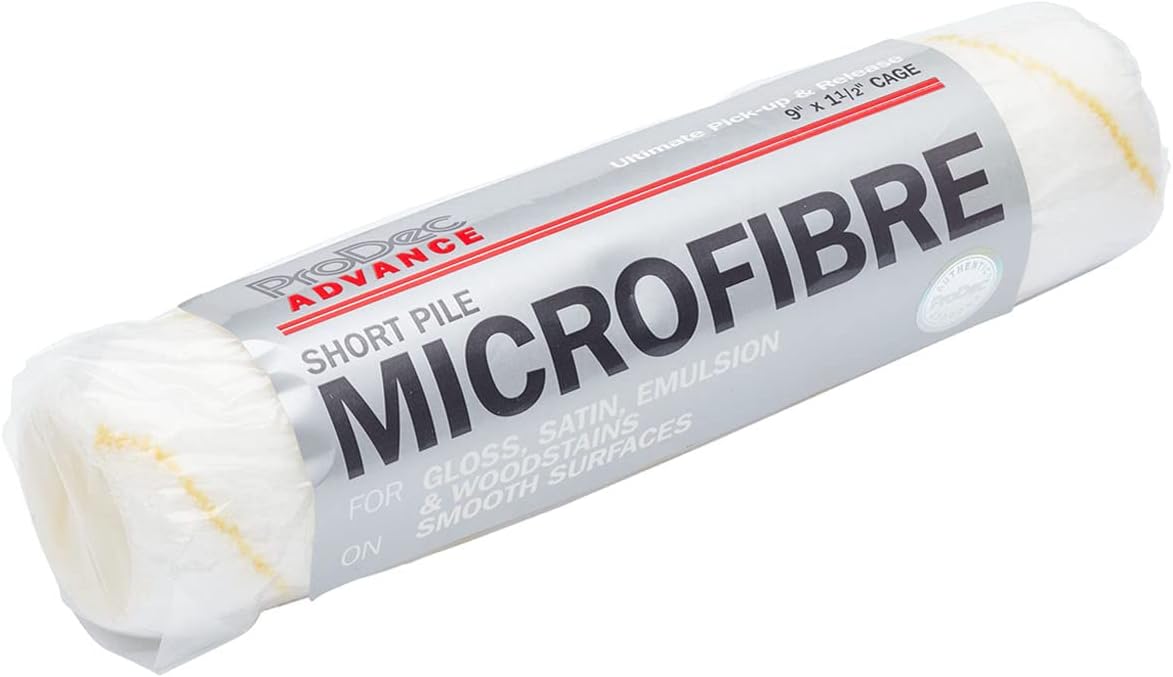 ProDec Advance 9 inch x 1.5" Short Pile Microfibre Trade Professional Paint Roller