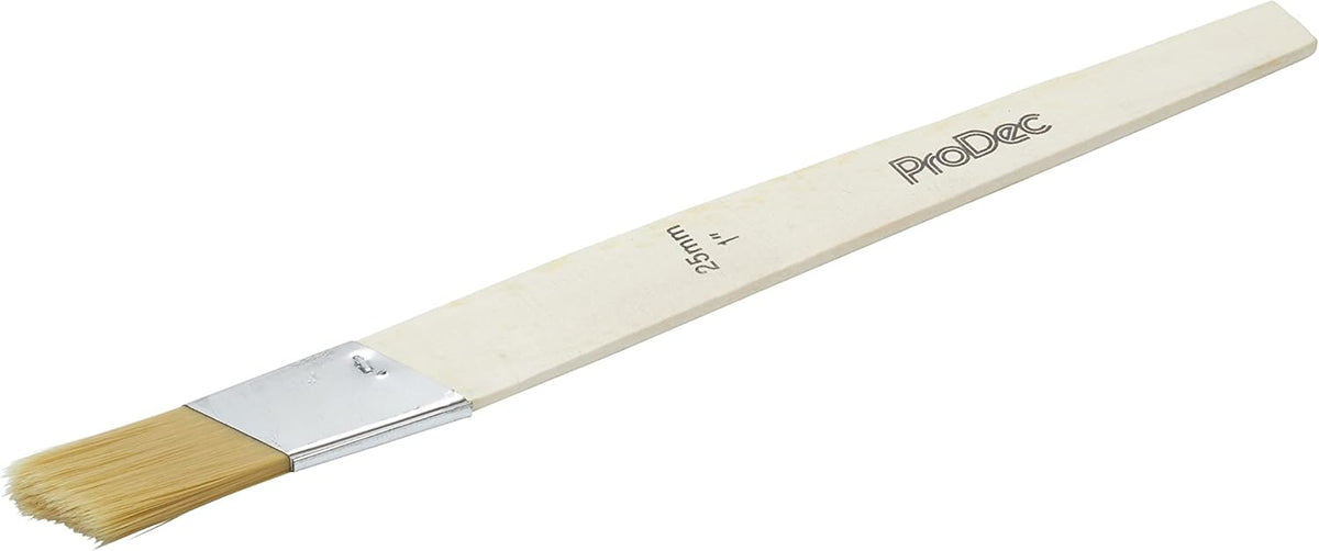 ProDec Slant Cut Angled Synthetic Lining Fitch Brush for Precise Paint Application and Sharp Lines Ideal for Detail Work