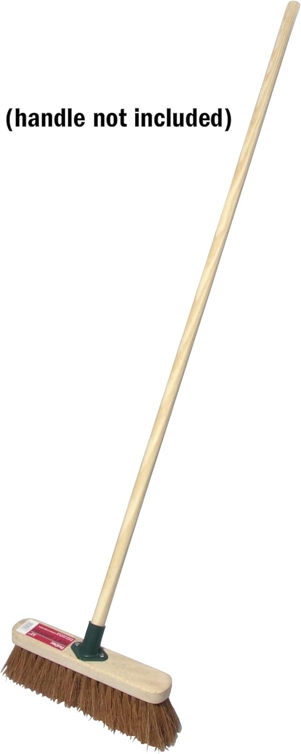 ProDec 12 Inch Natural Coco Fibre Soft Sweeping Broom Head for Indoor and Outdoor Sweeping, Brown, PMSO1201