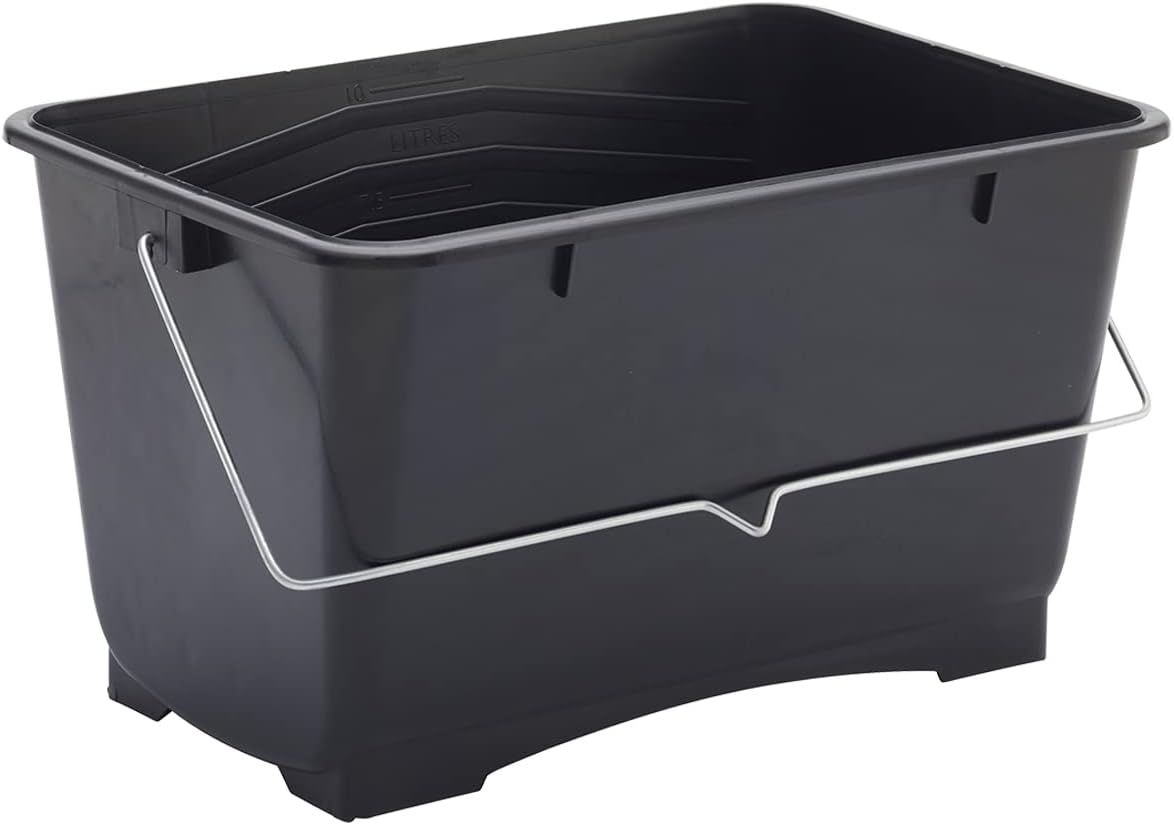 ProDec 10 litre (2 gallon) Medium Plastic Paint Scuttle Bucket 100% Recycled Plastic With Metal Carry Handle