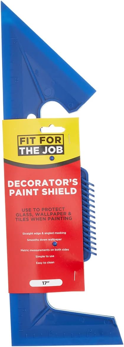 Fit For The Job 17 inch 430mm Paint Shield For Protecting Glass, Wallpaper, Tiles, Carpets &amp; Skirting Boards