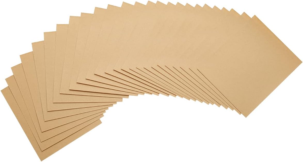 Fit For The Job 25 Large A4 Size Sheets Medium Grade Sandpaper for Sanding Wood