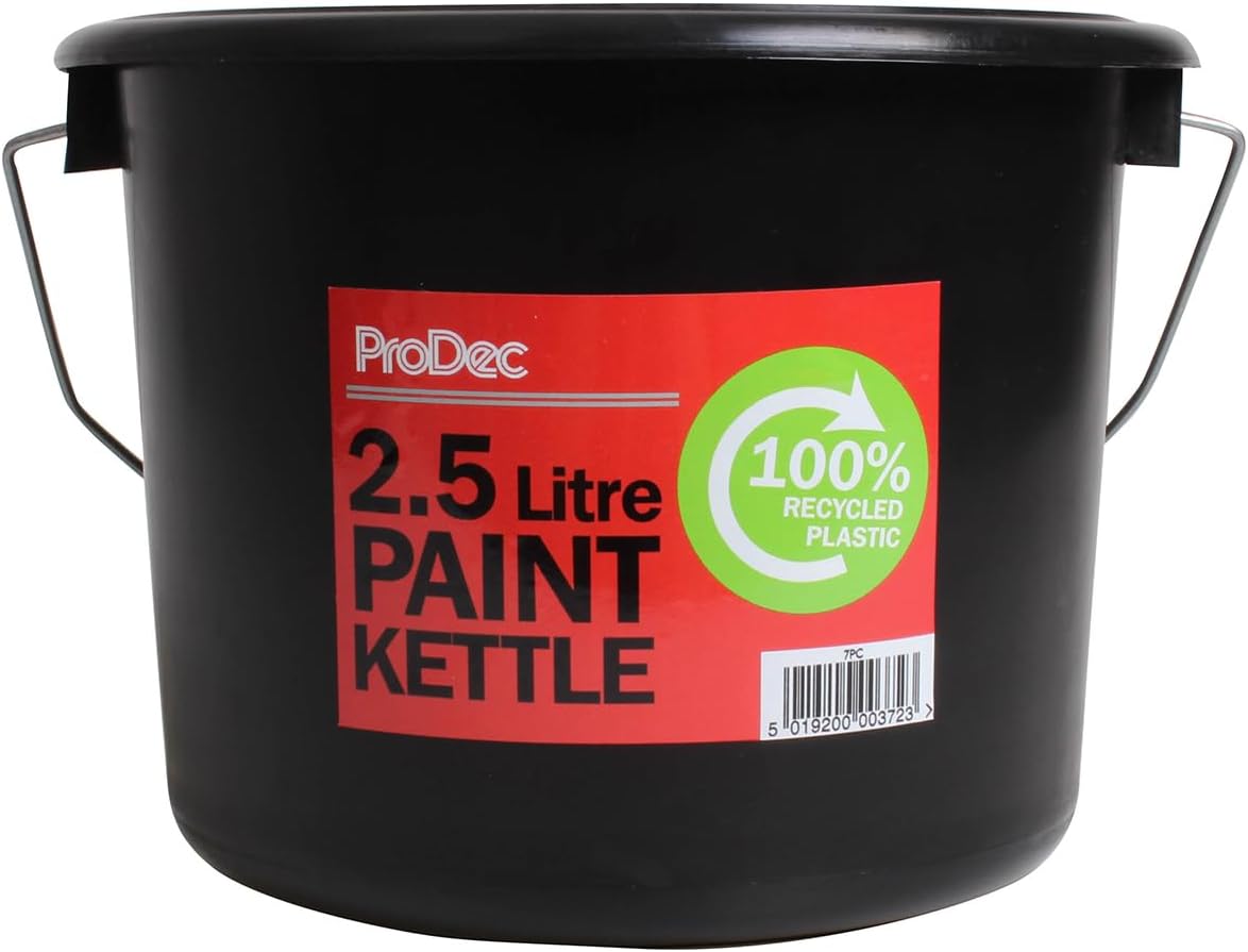 ProDec 2.5 litre 100% Recycled Plastic Paint Kettle for Decanting Paint, Varnish, Wood Treatments from Larger Cans