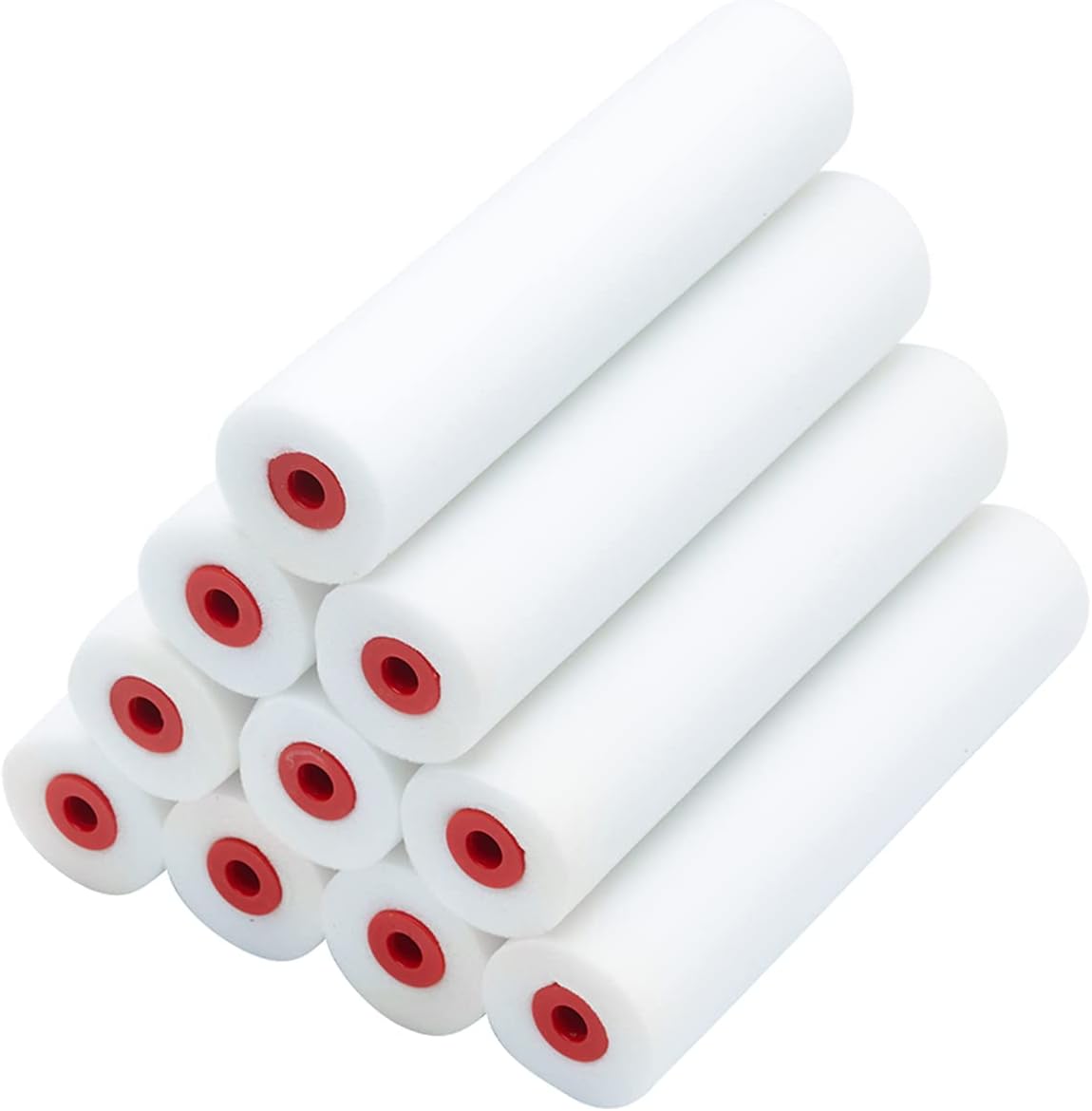 ProDec 10 Pack 6 inch High Density Foam Mini Paint Rollers for a Smooth Finish with Gloss