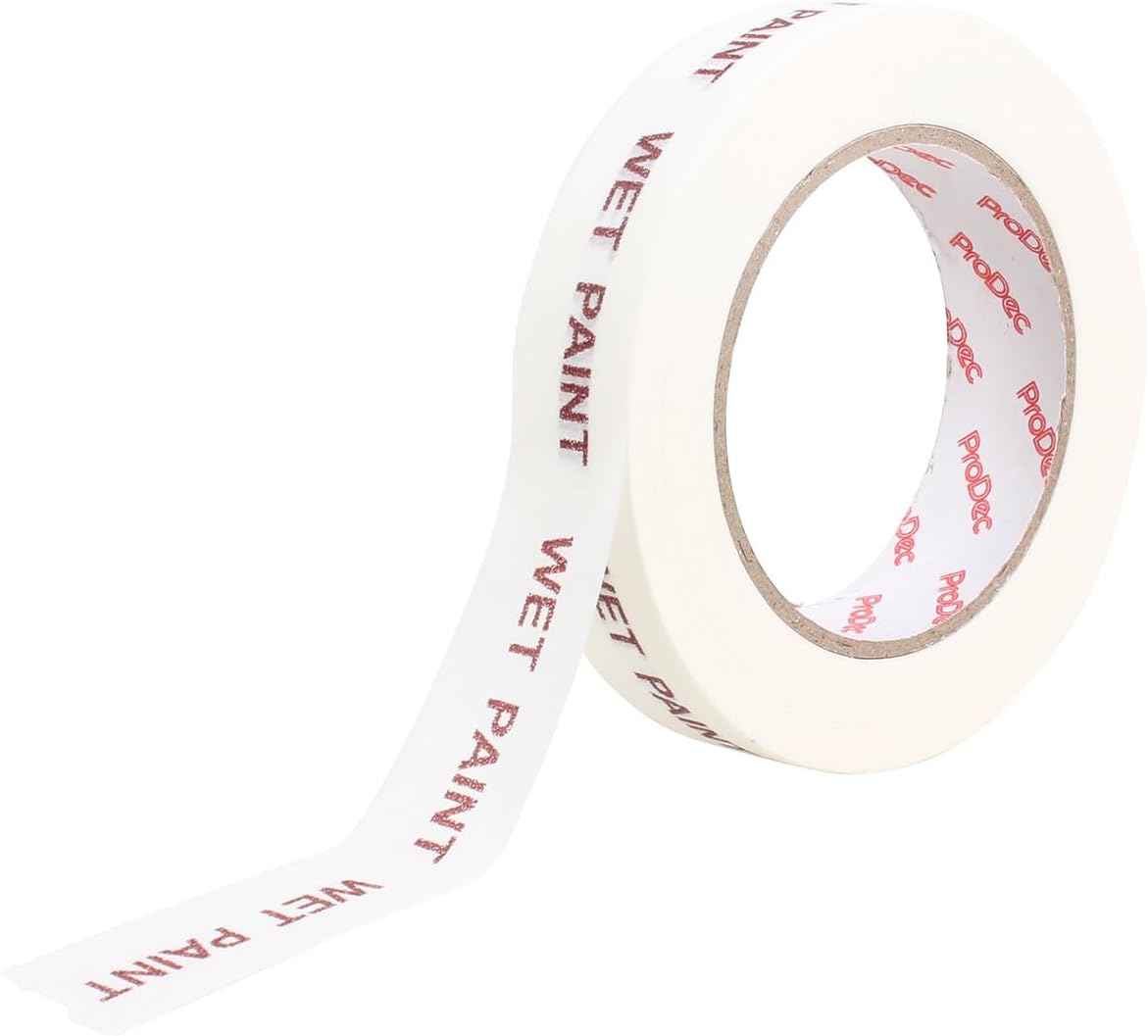 ProDec 1 inch x 50m Low Tack Multi Surface Painters Masking Tape for Delicate Surfaces Gives Sharp Paint Lines