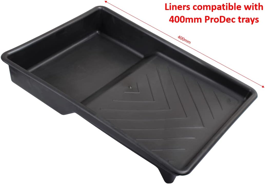 ProDec 5 Pack Disposable 9 inch Paint Tray Liners for Quick No Mess Colour Changes Without Washing