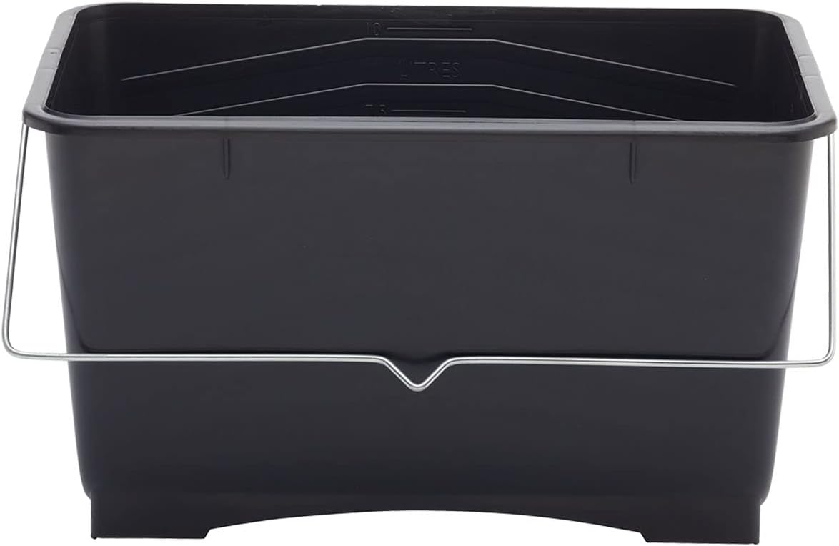 ProDec 10 litre (2 gallon) Medium Plastic Paint Scuttle Bucket 100% Recycled Plastic With Metal Carry Handle