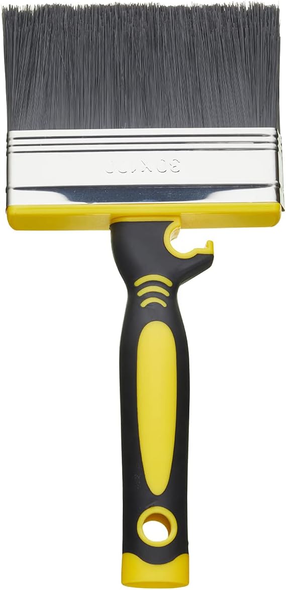 Fit For The Job 4 inch Block Brush, Masonry Brush for Rapid Painting with Smooth &amp; Textured