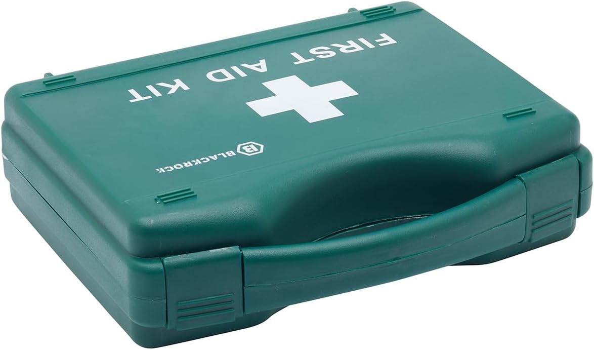 Blackrock 10 Person First Aid Kit Box, Travel Box, 58 Piece Refillable Bag, Car, Home, Work