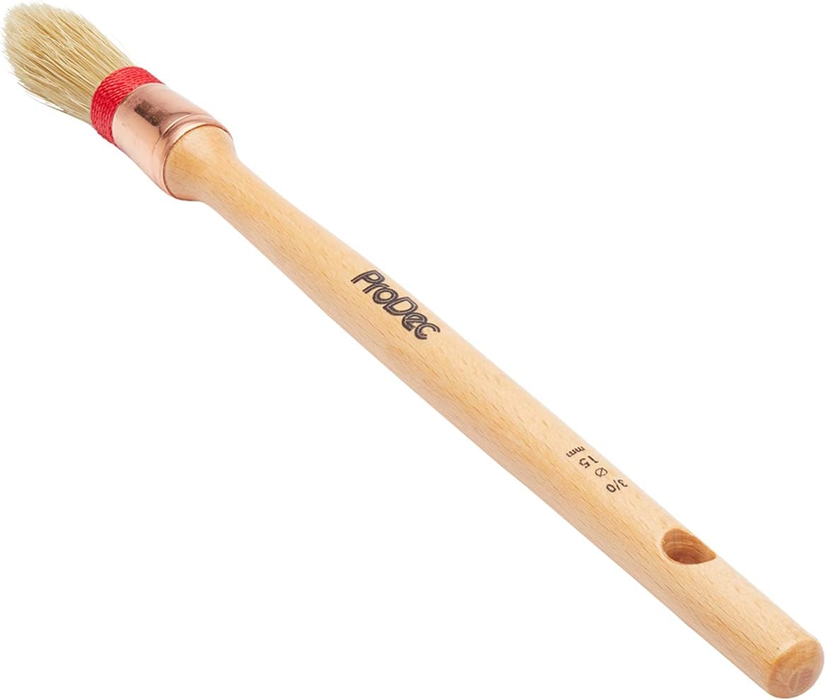 ProDec Trade Professional Pointed Pure Bristle Sash Brush Ideal for Precise Painting