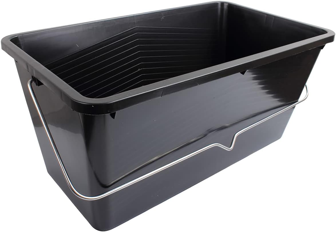 ProDec 25 litre (5 gallon) Extra Large Plastic Paint Scuttle Bucket 100% Recycled Plastic With Metal Carry Handle