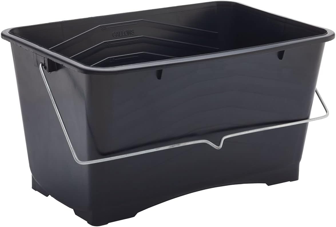 ProDec 15 Litre (3 gallon) Large Plastic Paint Scuttle Bucket 100% Recycled Plastic With Metal Carry Handle