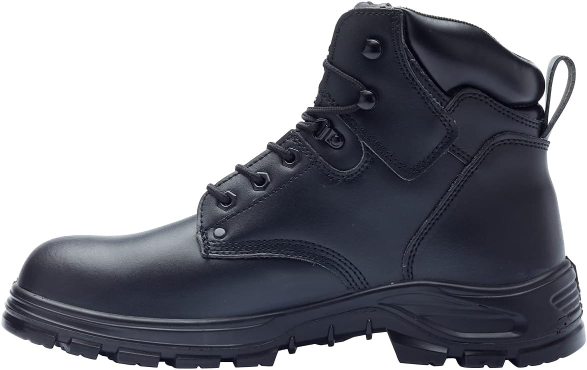 Blackrock Trekking Boot S3 Water Resistant Safety Boots with Anti Static Protection, Black Leather Safety Hiker