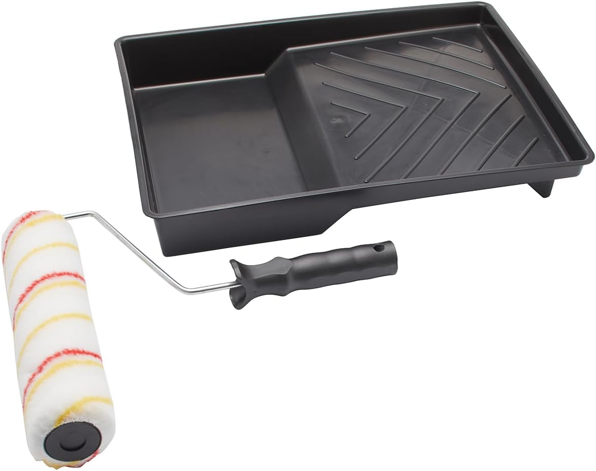 Fit For The Job 3 Piece 9 inch Paint Roller Set for DIY Painting with Emulsion Paints on Walls &amp; Ceilings