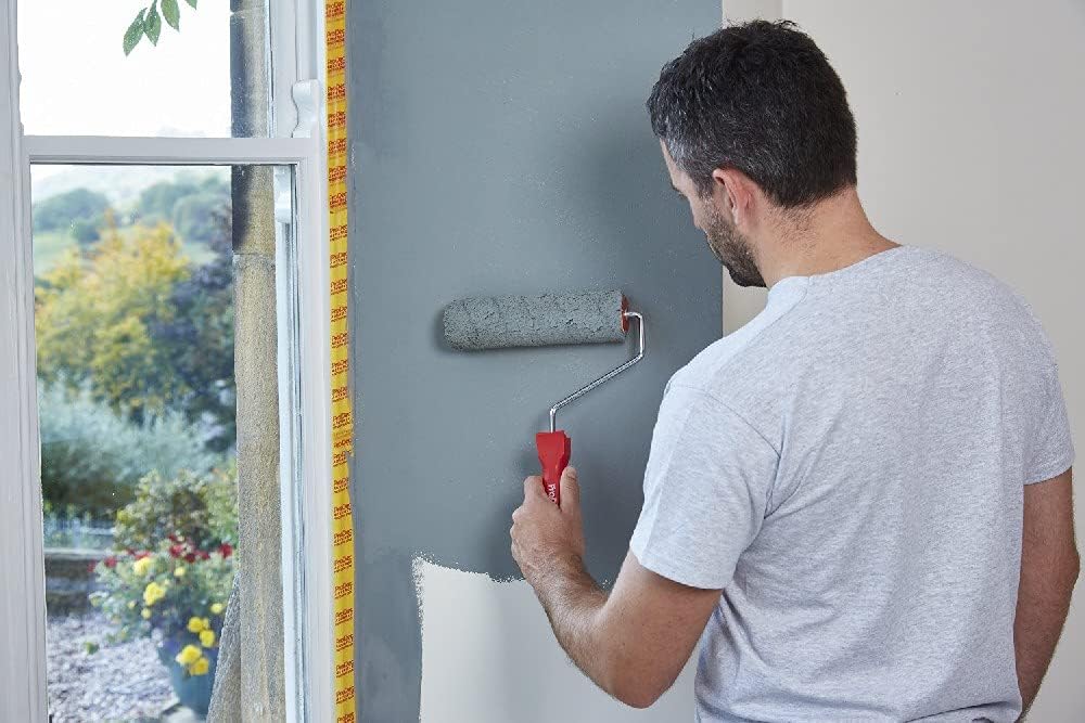 ProDec 9 inch x 1.75" Plastic Handle Trade Professional Paint Roller Frame with Anti-Slip 5 Wire Cage and Push Fit