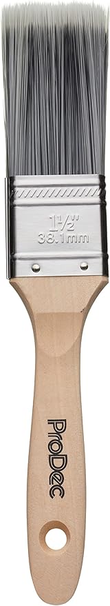 ProDec Decorator Synthetic Paint Brush for a Smooth Finish Painting with Emulsion, Gloss and Satin