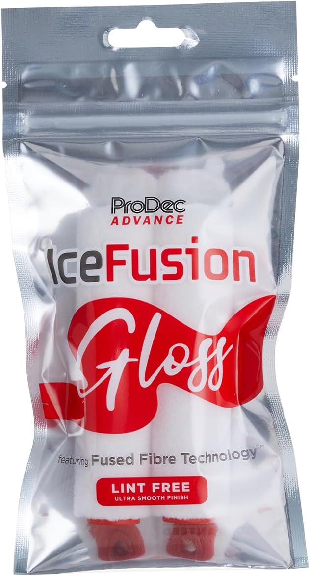 ProDec Advance 4 inch Twin Pack Ice Fusion Gloss Mini Paint Rollers for an Ultra-Smooth Finish