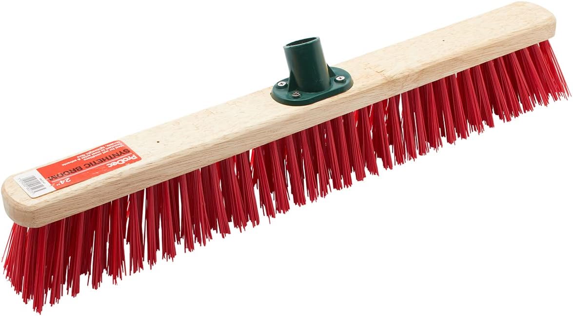 ProDec 24 Inch Synthetic Fibre Sweeping Broom Head for Heavy Duty Outdoor Sweeping