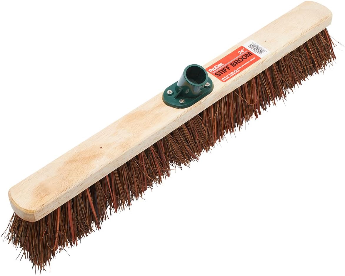 ProDec 24" Natural Palmyra Fibre Stiff Sweeping Broom Head for Outdoor Sweeping