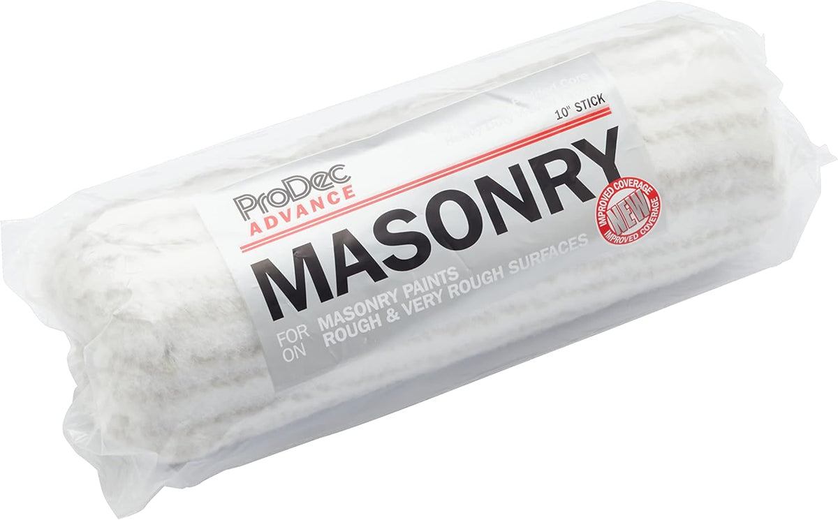 ProDec 10 inch Trade Professional Long Pile Masonry Paint Roller with Heavy Duty Padded Core