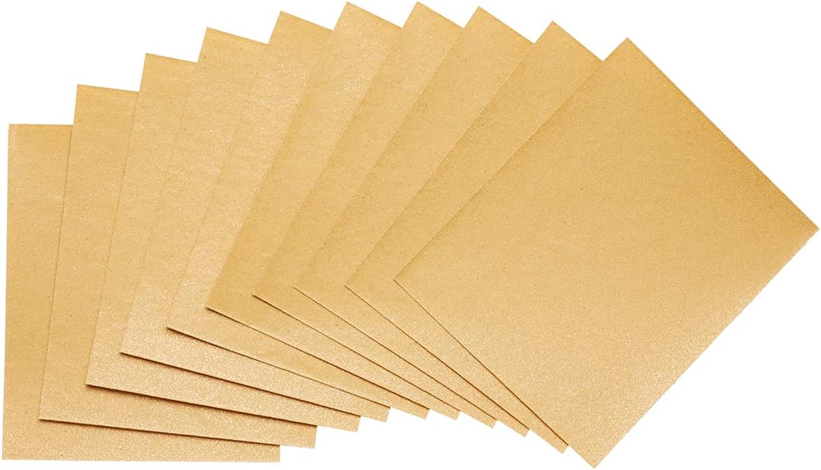 Fit For The Job 10 Large A4 Size Sheets Coarse Grade Sandpaper for Sanding Wood