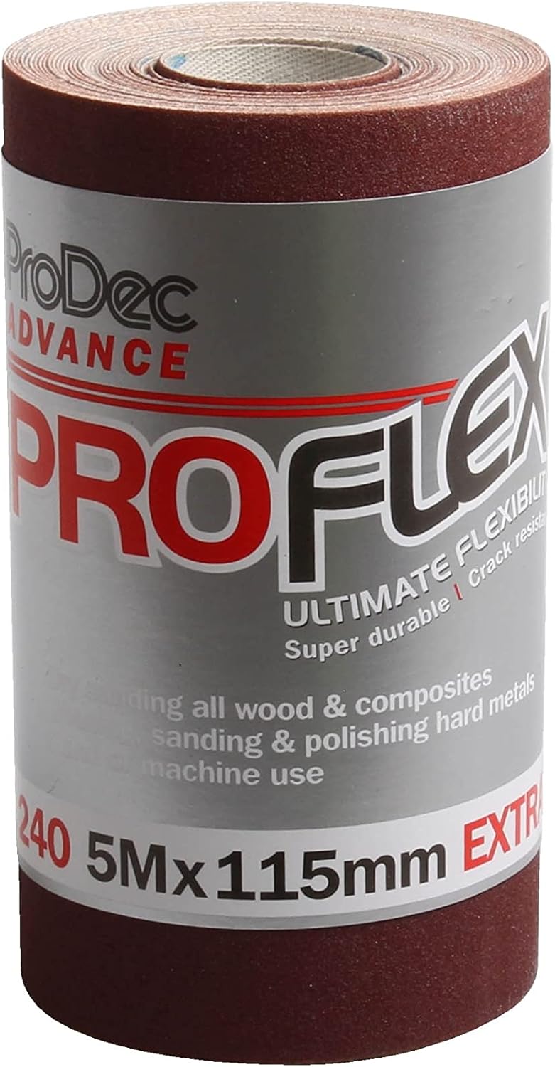 ProDec Advance 5m Roll ProFlex Ultra Flexible Crack Resistant Aluminium Oxide Abrasive Sanding Paper