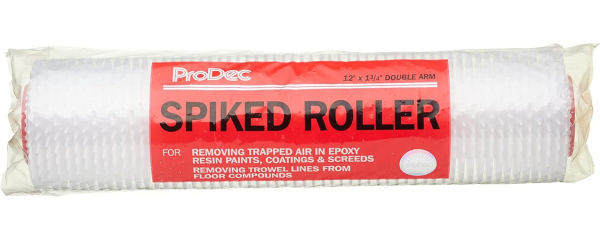 ProDec 12 inch De-aerating Spiked Roller for Removing Trapped Air Bubbles and Preventing Craters in Floor Paints