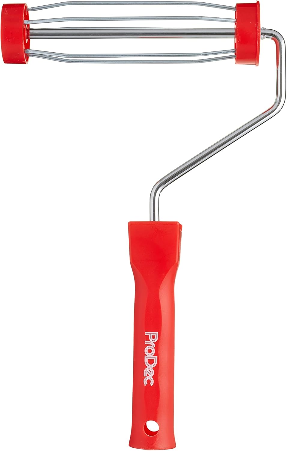 ProDec 7 inch x 1.75" Plastic Handle Trade Professional Paint Roller Frame with Anti-Slip 5 Wire Cage and Push Fit