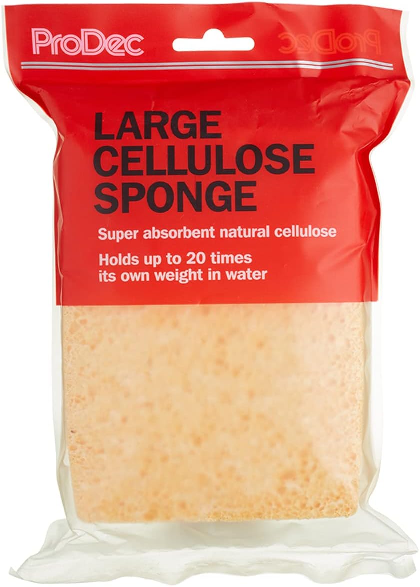 ProDec Super Absorbent Cellulose Sponge Holds 20x Its Weight in Water, Ideal for Decorating, Wallpaper Hanging Large Size