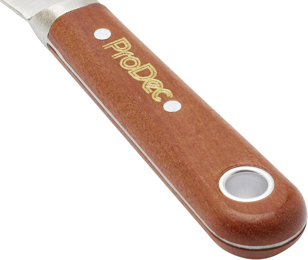 ProDec 1.5" Scale Tang Paint Scraper/Stripping Knife for Removing Paint, Adhesive, Wallpaper and More