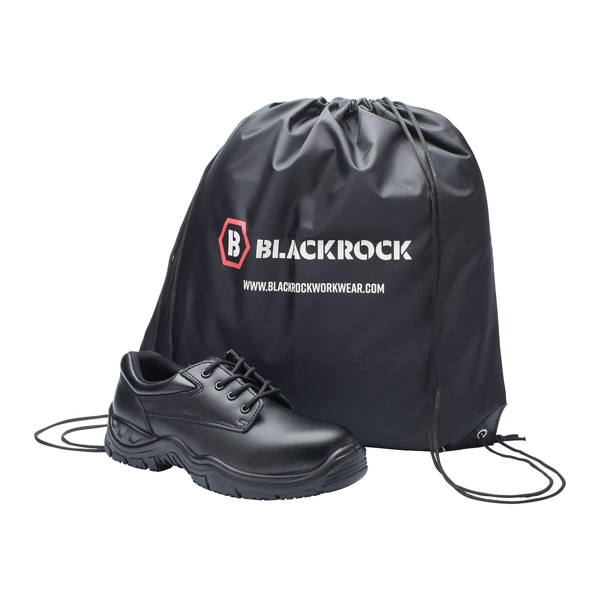 Blackrock Black Occupational Officer Shoe with Non-Metallic Midsole