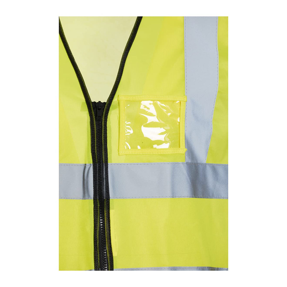 Blackrock Hi Vis Yellow Executive Sleeveless Vest Waistcoat, Full-Length Zip, Lightweight