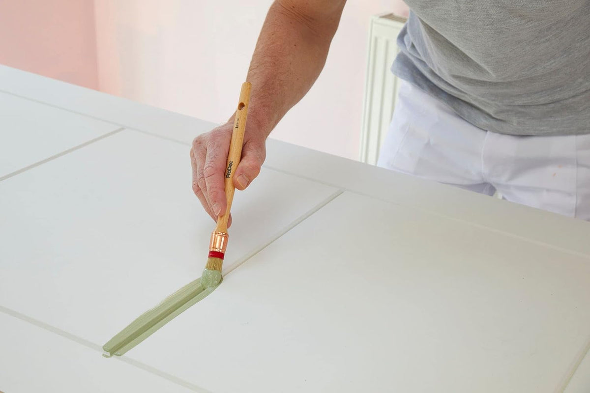 ProDec Trade Professional Pointed Pure Bristle Sash Brush Ideal for Precise Painting