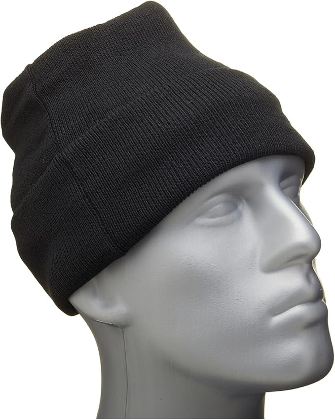 Blackrock Black Woolly Beanie Hat with Thinsulate Lining for Maximum Warmth
