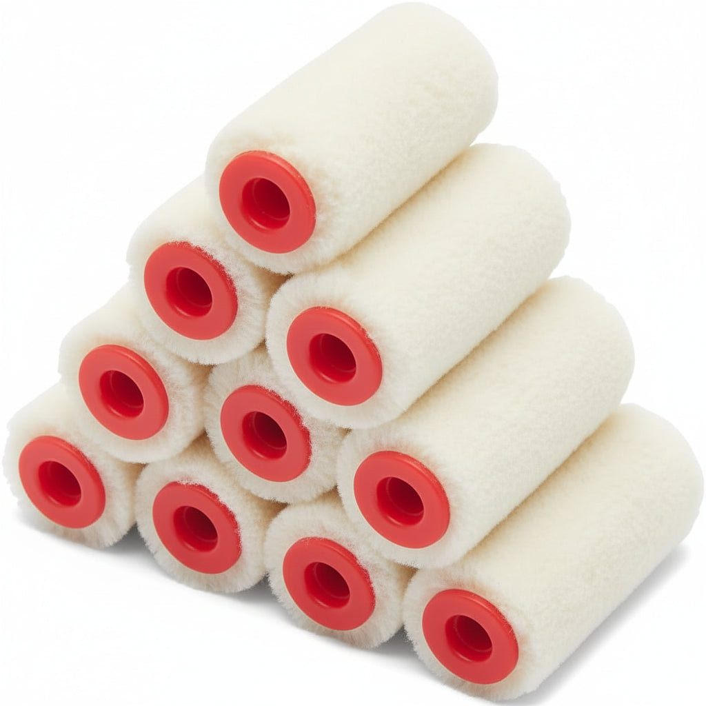 ProDec 10 Pack 2 inch Gloss Pile Mohair Micro Paint Rollers for a Smooth Finish with Gloss and Satin Paints