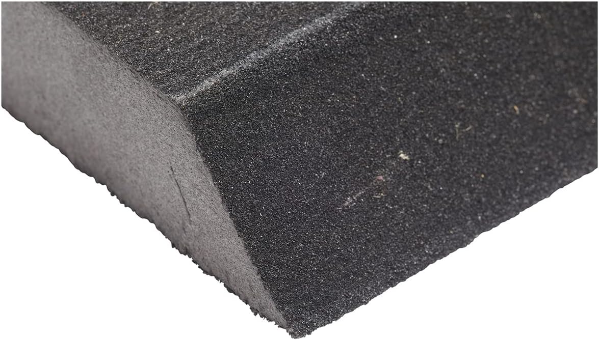 Fit For The Job Fine/Medium Grade Angled Flexible Reusable Sanding Block for Sanding Wood