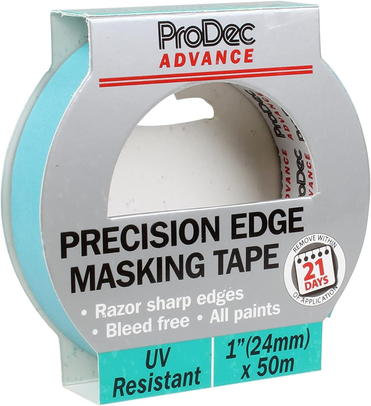 ProDec Advance 1" x 50 m UV Resistant Precision Edge Masking Tape