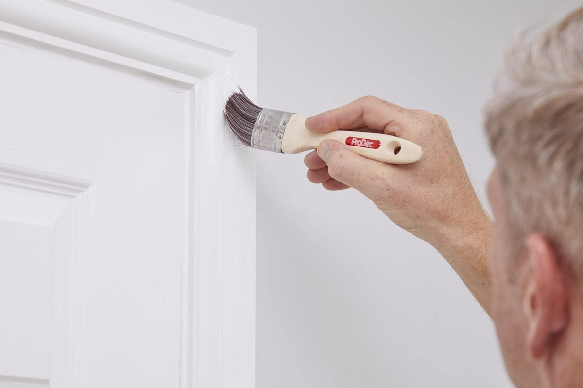 ProDec 3 piece Premier Oval Trade Professional Synthetic Brush Set Ideal for Painting Skirting Board, Architrave