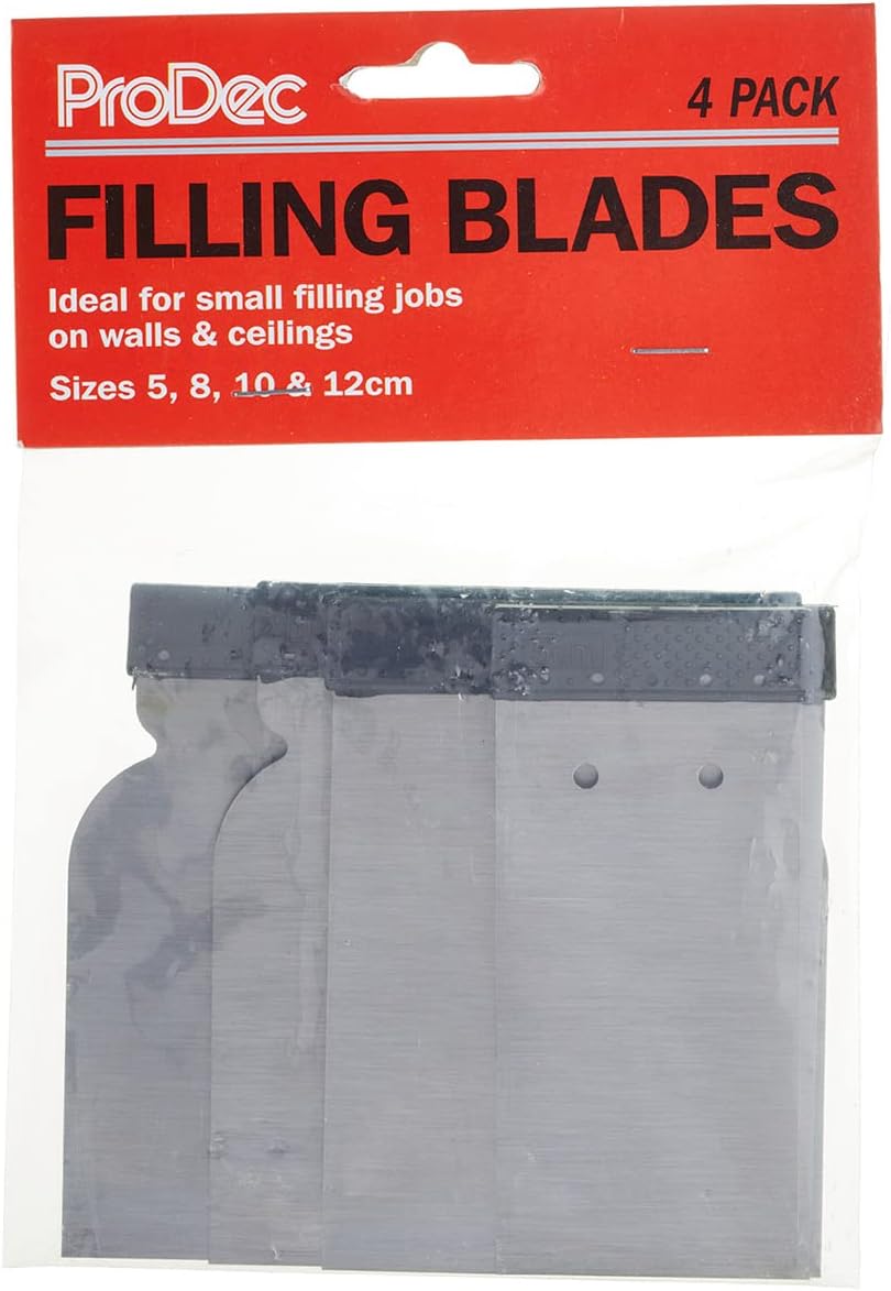 ProDec 4 Pack Filling Blades for Applying and Smoothing Fillers