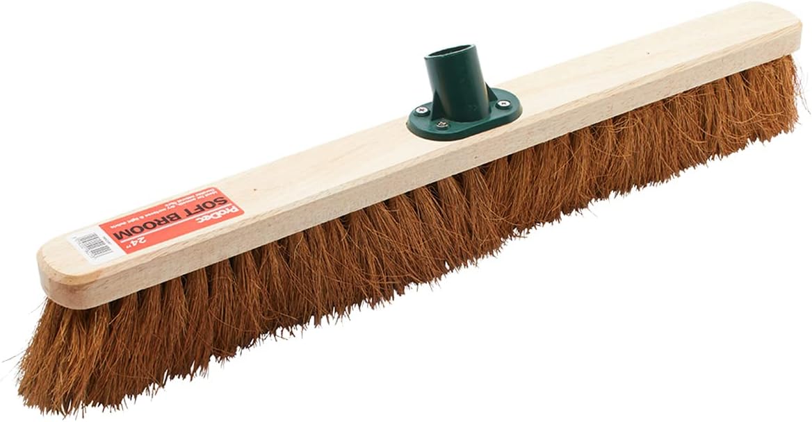 ProDec 24&quot; Natural Coco Fibre Soft Sweeping Broom Head for Indoor and Outdoor Sweeping