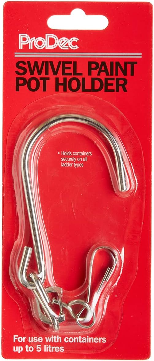 ProDec Swivel Pot Hook for Securely Hanging Paint Cans and Other Containers for Hands Free