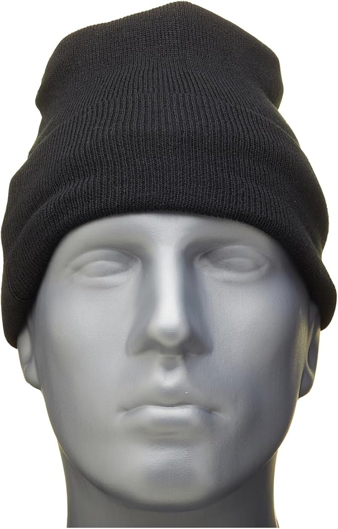 Blackrock Black Woolly Beanie Hat with Thinsulate Lining for Maximum Warmth