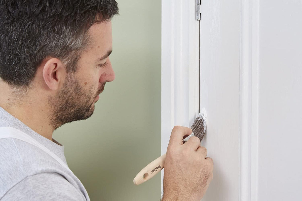 ProDec Premier Trade Professional Synthetic Paint Brush for a Smooth Finish Painting with Emulsion, Gloss and Satin